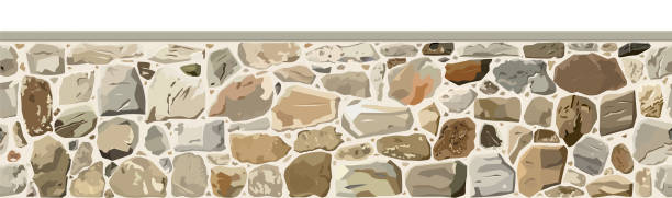 каменная стена - stone pebble rock backgrounds stock illustrations