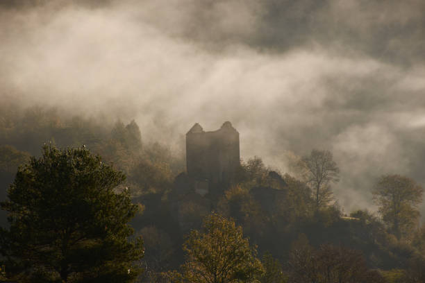 istock ruined farmhouse in the mist 1246367205