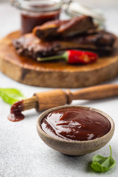istock Barbecue sauce in a saucer 1246368947