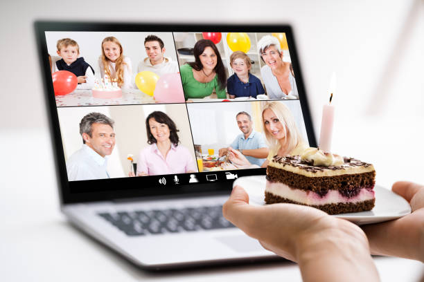 istock Online Birthday Party Video Conference Call 1246375393
