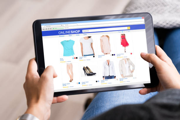 istock Online Shopping Searching Clothes On Tablet 1246375989