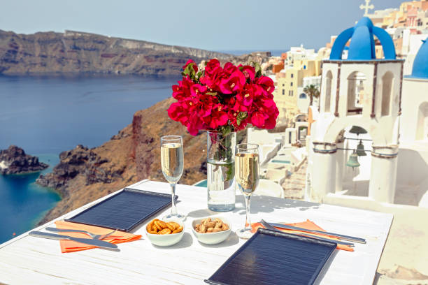 istock Two glasses of white wine 1246379280