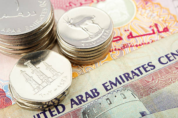 dírham de los emiratos árabes unidos - moroccan currency fotografías e imágenes de stock