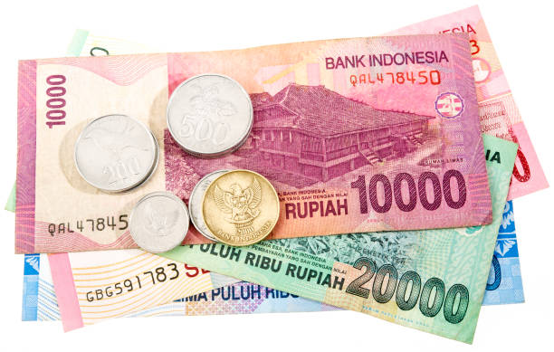 roupie indonésienne - indonesian currency photos et images de collection