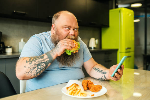 361 Funny Fat Guy With The Phone Stock Photos, Pictures & Royalty-Free  Images - iStock