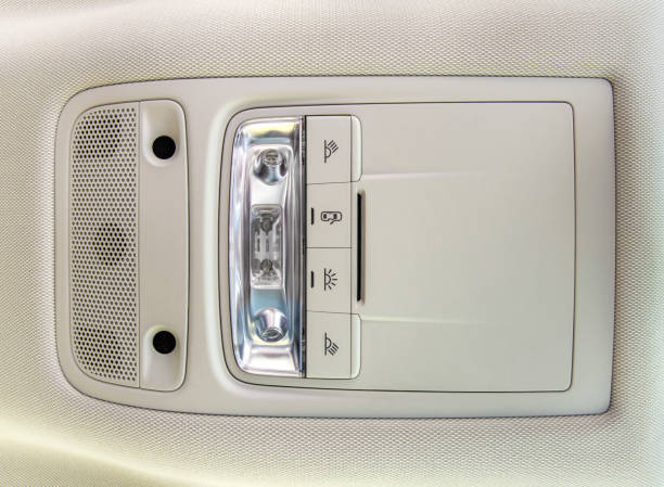 istock Roof buttons inside interior automotive equipment car 1246397281