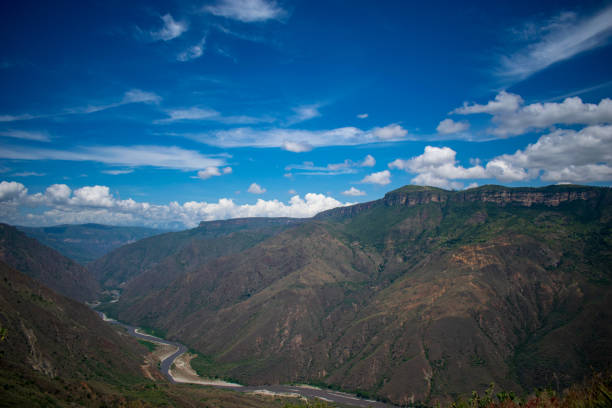 Aerial view of Oxapampa town in Peruvian Amazonia
