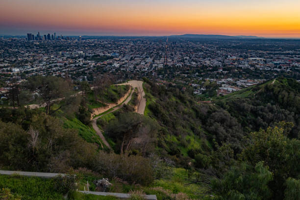 istock Panoramic view of Los Angeles from Observatory 1246443389