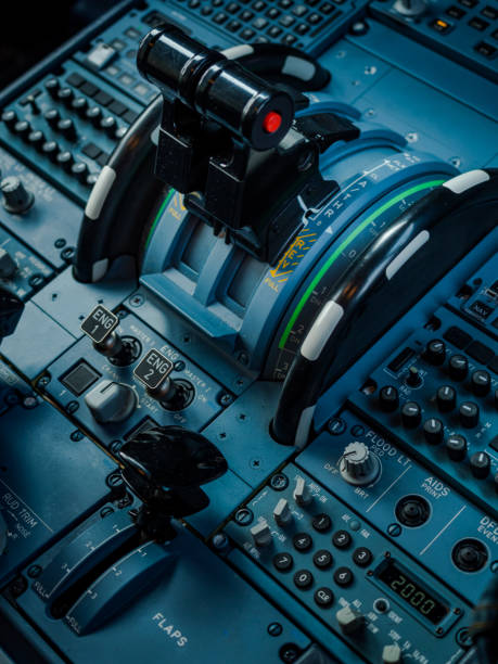 istock Cockpit of an airplane during a flight 1246462753
