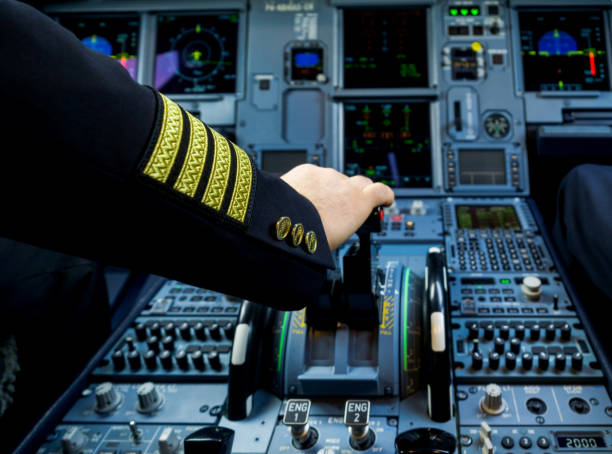 istock Cockpit of an airplane during a flight 1246462769