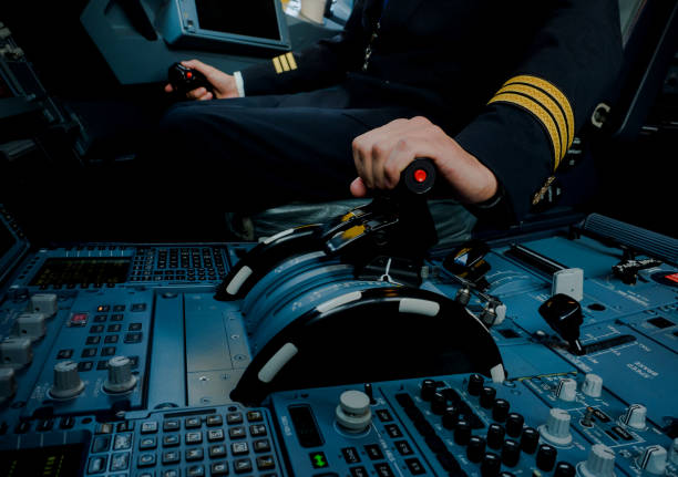 istock Cockpit of an airplane during a flight 1246462775