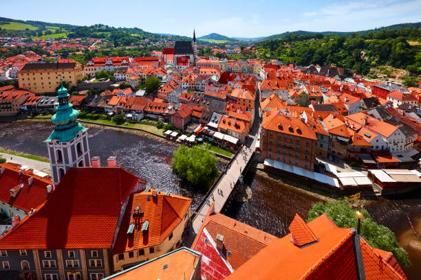 istock Czech Krumlov Republic. View at old european 1246462786