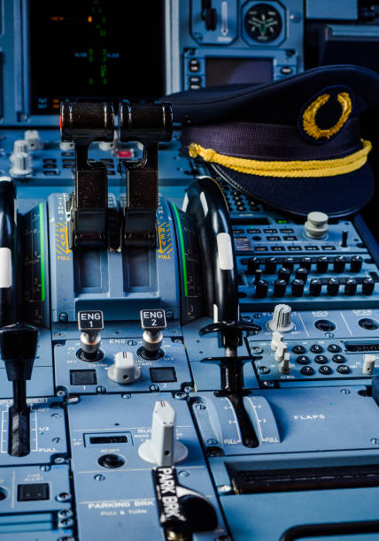 istock Cockpit of an airplane during a flight 1246463165