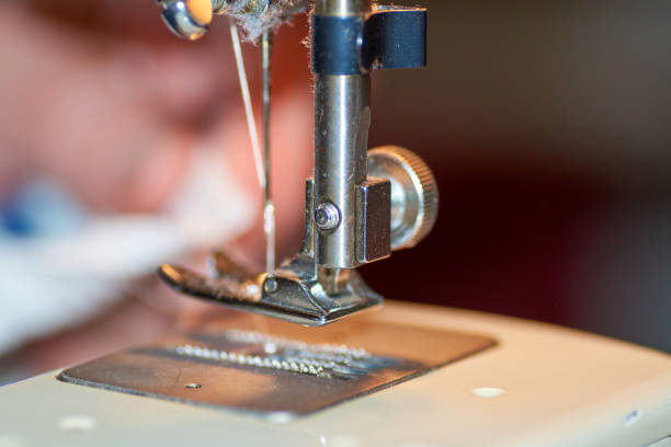 istock Needle plate, foot and transporter of a sewing machine 1246468364