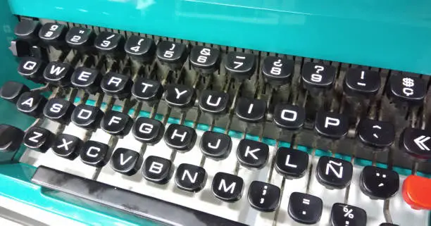 Photo of vintage typewriter