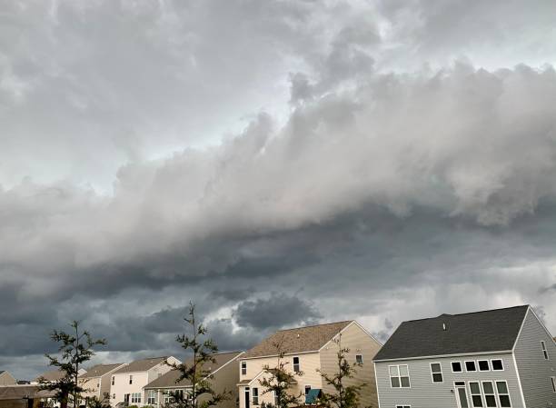 istock Midwest storm clouds over neighborhood 1246479138