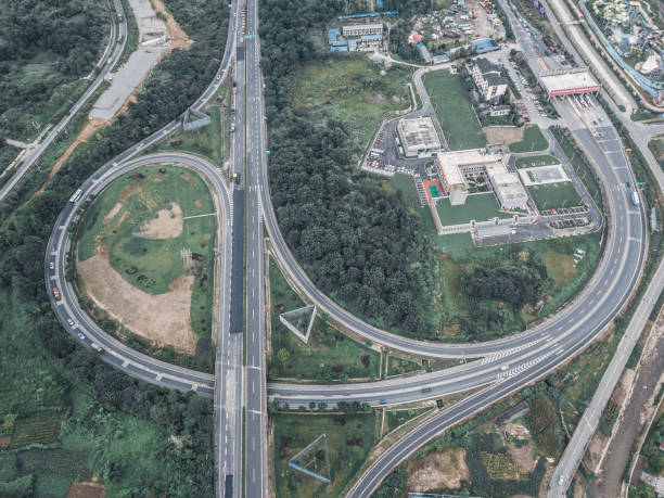 istock Developing city in China, modern traffic junction 1246484488