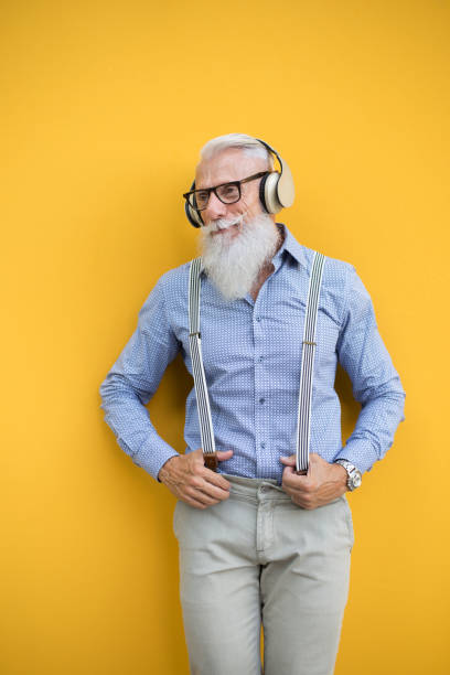 istock Senior hipster man portrait 1246498401