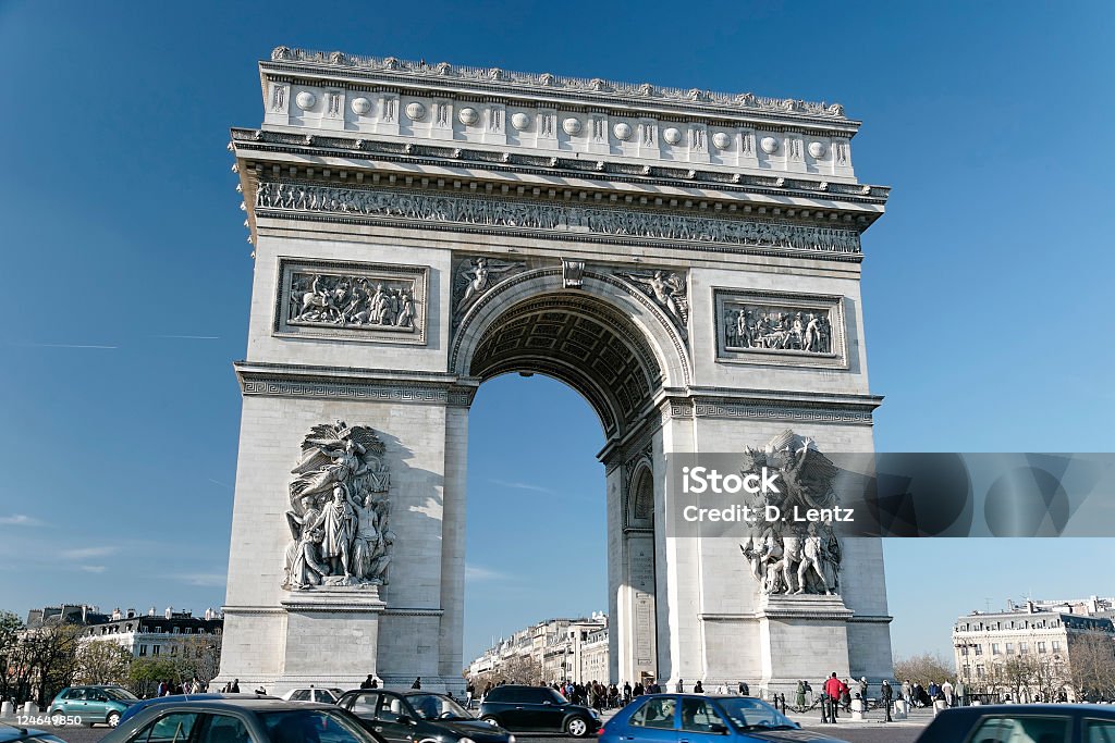 Arc de Triomphe - Foto de stock de Arco - Característica arquitectónica libre de derechos