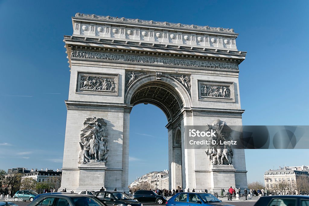 Arco di Trionfo - Foto stock royalty-free di Angolo - Forma