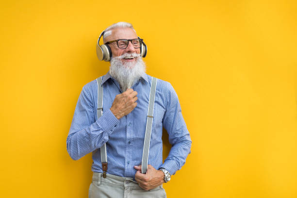 istock Senior hipster man portrait 1246503377