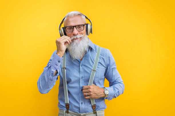 istock Senior hipster man portrait 1246506152