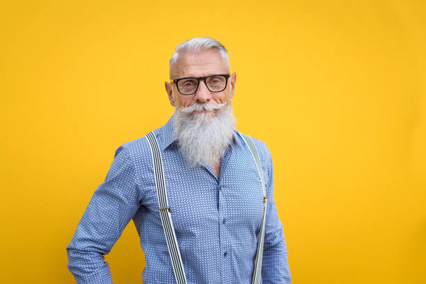 istock Senior hipster man portrait 1246559181