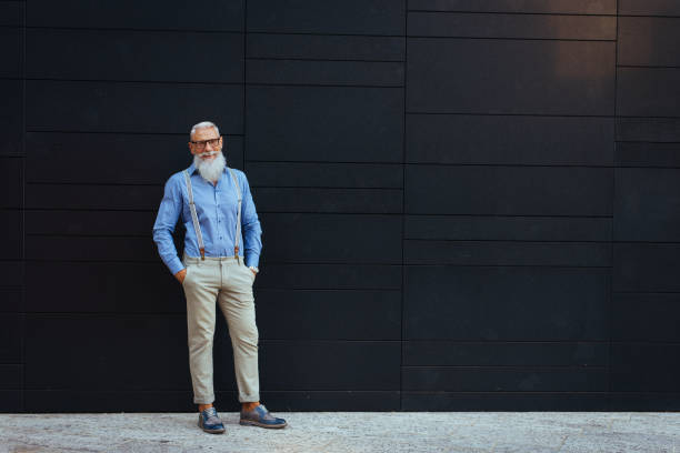 istock Senior hipster man portrait 1246559825