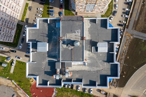 istock Roof of a new building. 1246560121