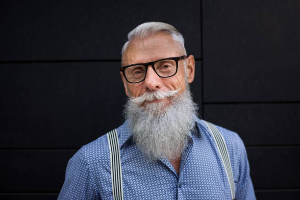 istock Senior hipster man portrait 1246560248