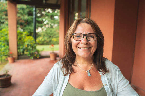 istock Senior woman smiling looking at the camera. 1246562042