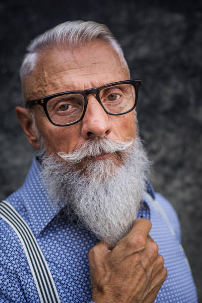 istock Senior hipster man portrait 1246562316