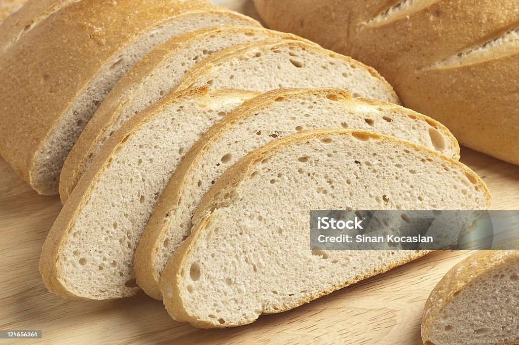 sliced ciabatta bread  Baked Stock Photo