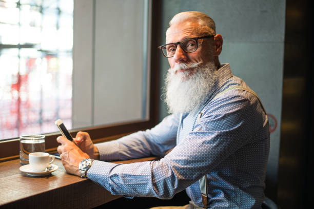 istock Senior hipster man portrait 1246574160