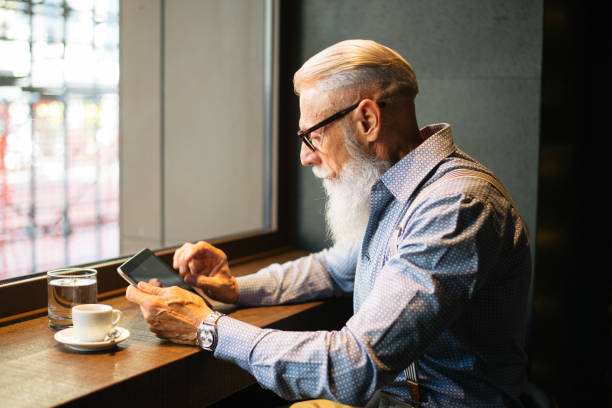 istock Senior hipster man portrait 1246576070