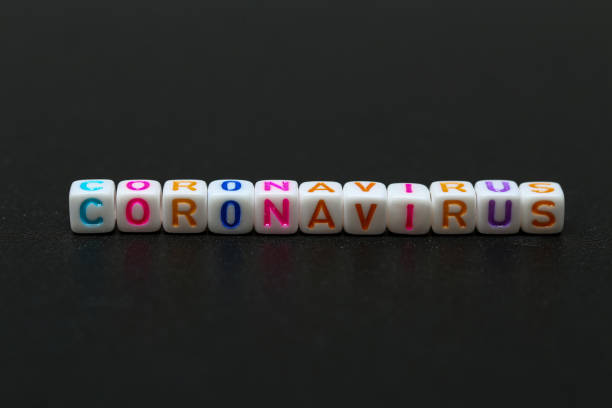 istock The inscription CORONAVIRUS on a dark background 1246582785