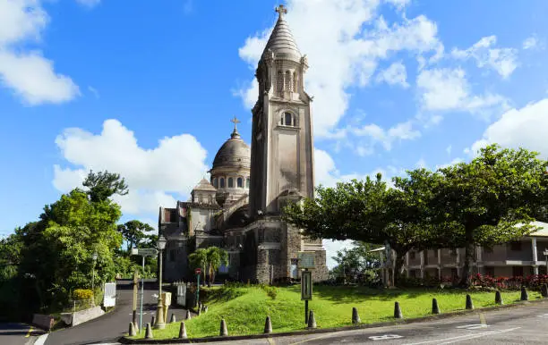 Photo of The Balata cathedral, Martinique island, French West Indies.