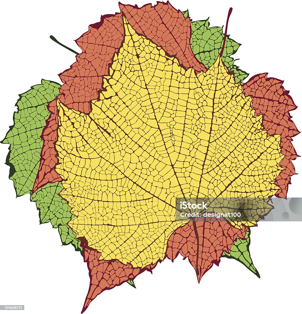 feuilles d’automne - clipart vectoriel de Automne libre de droits