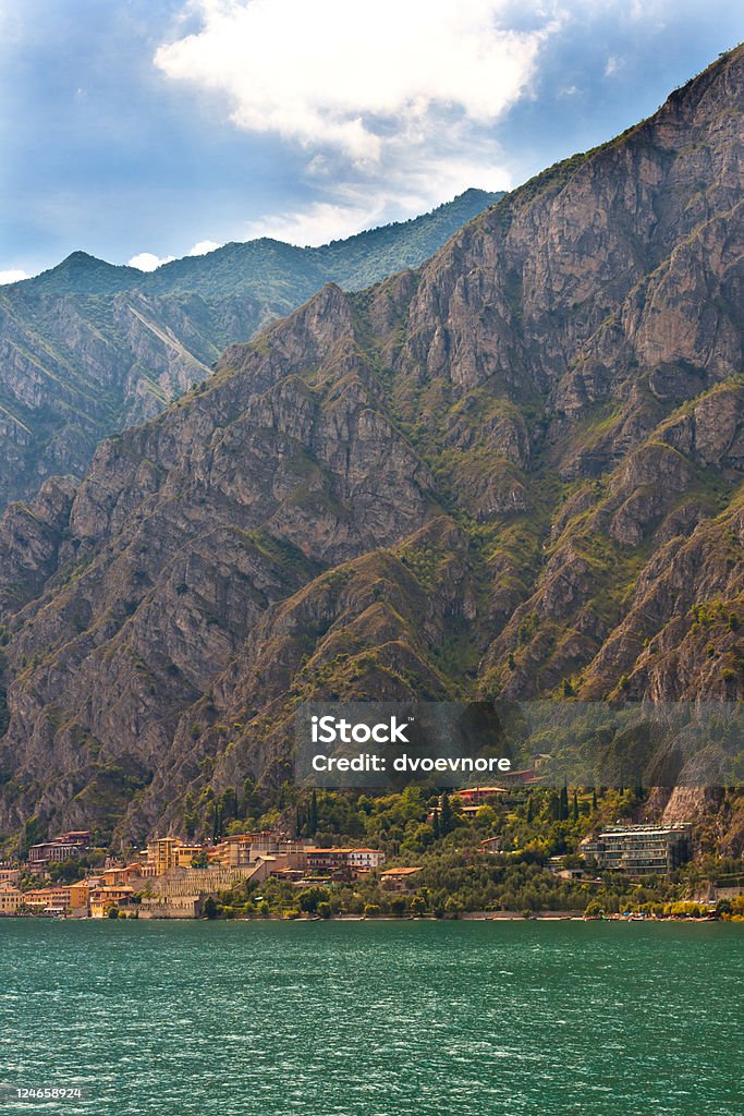 View Over Lake Garda in Italy  Beauty In Nature Stock Photo