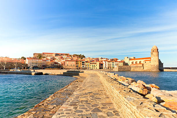 Collioure, South of France stock photo