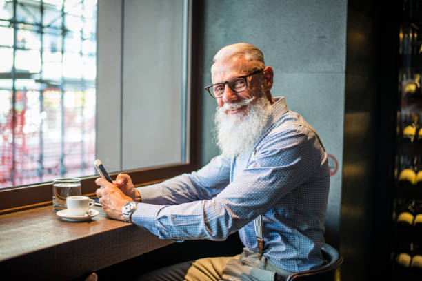 istock Senior hipster man portrait 1246594070
