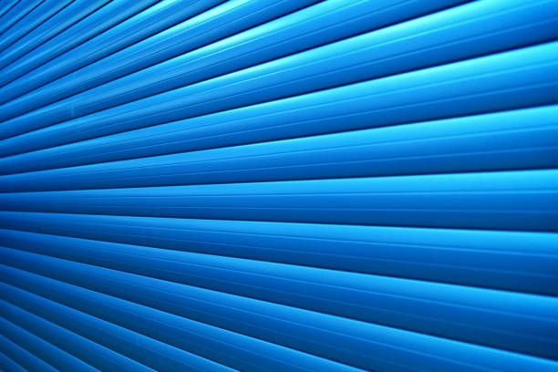 beautiful blue background. straight lines. growing perspective.