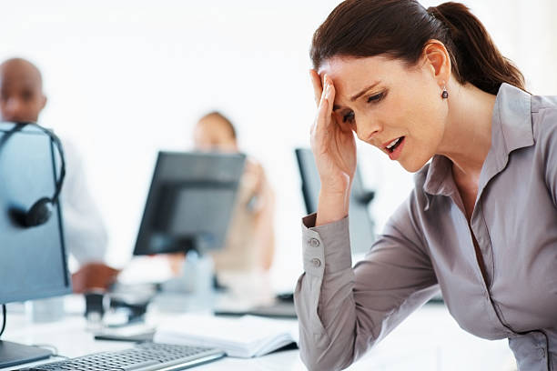 istock Frustrated business woman 124661715