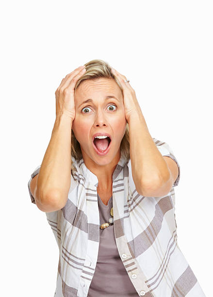 istock Stressed, mature woman 124662318