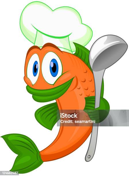 シェフの魚 - 幸福のベクターアート素材や画像を多数ご用意 - 幸福, 料理人, 魚
