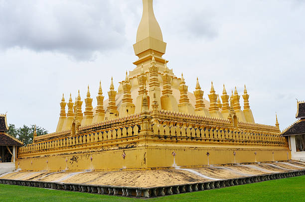 Pha That Luang Stupa stock photo