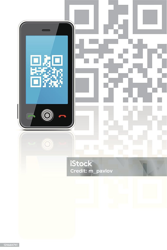 QR code with phone QR code "Best Choice" with phone on white. See also: Advertisement stock vector