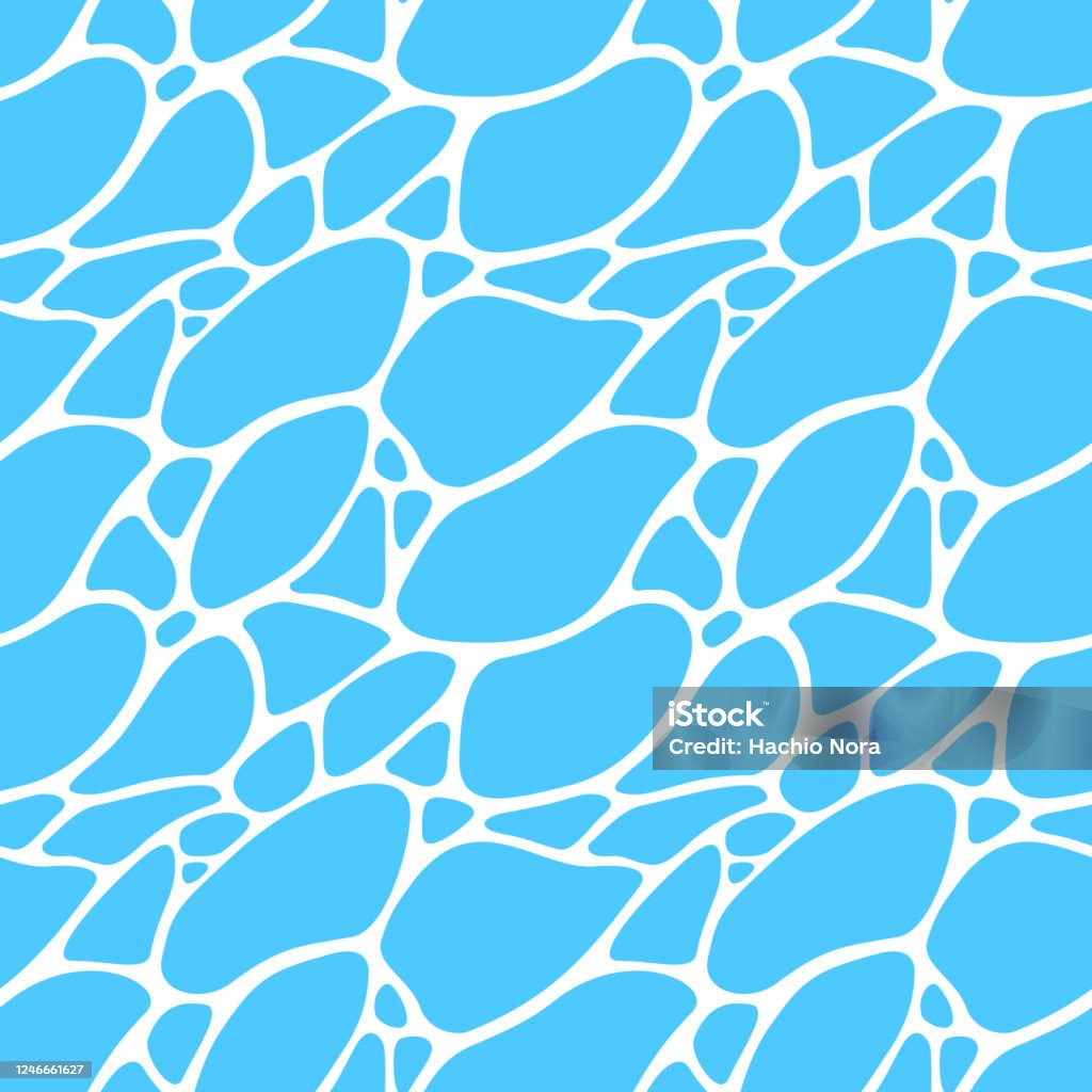 Water Pattern Cold Water Surface Seamless Pattern Background Stock Illustration - Download ...
