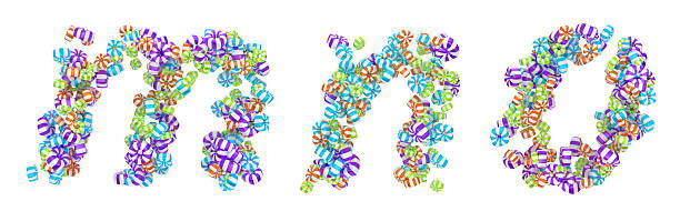 istock Sweet candy font M N O letters 124666339
