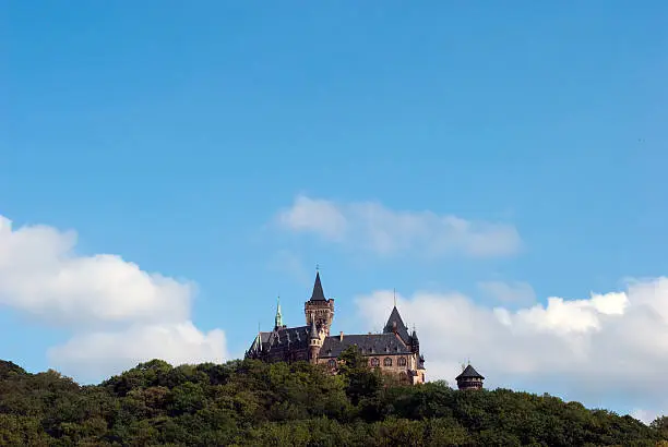 Castle in Wernigerrode in Germany